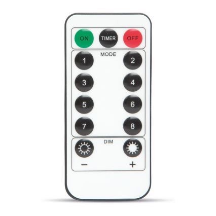 LED Díszlánc HALLOWEEN LED/5V/8 funkciós pókháló + távirányító