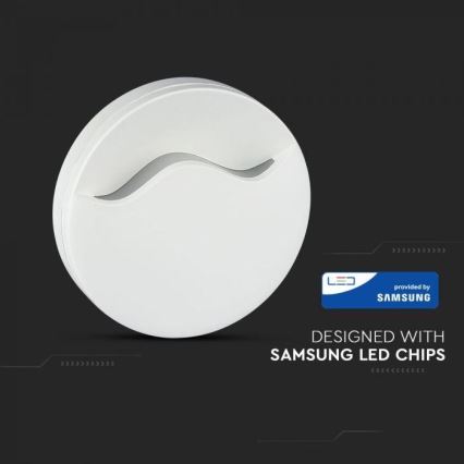 LED Éjjeli fény érzékelővel SAMSUNG CHIP LED/0,5W/230V 60mm 4000K kerek