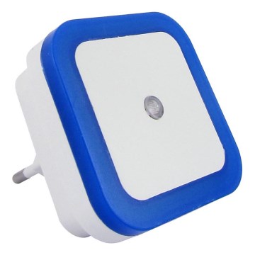 LED éjszakai fény alkonykapcsolóval LED/0,5W/230V kék