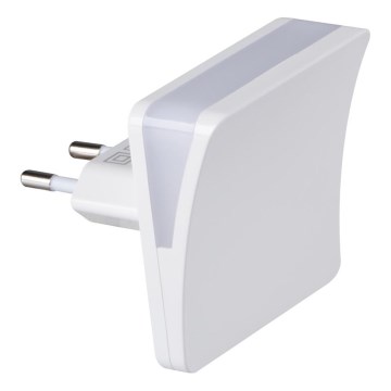 LED éjszakai lámpa alkonyatérzékelővel, konnektorba dugható HOFI LED/0,28W/230V fehér