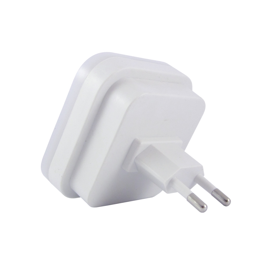 LED éjszakai lámpa mozgás- és alkonyérzékelővel LED/0,5W/230V fehér