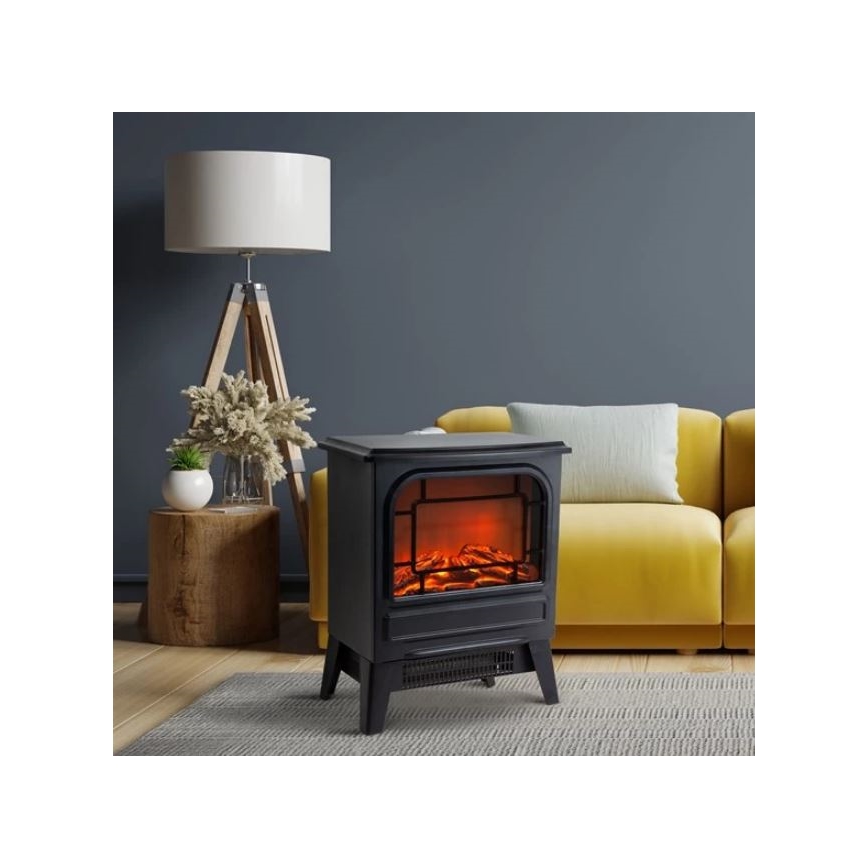 LED Elektromos kandalló fűtéssel LED/1950W/230V 42,5x35 cm