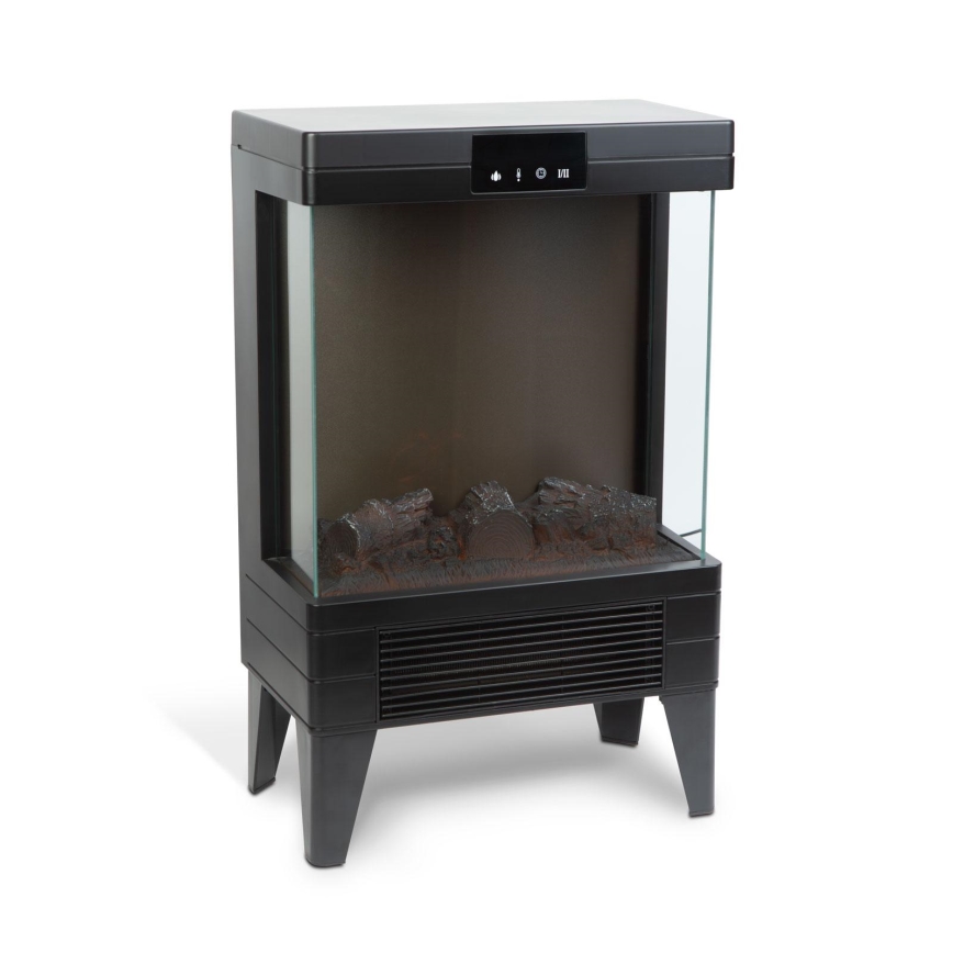 LED elektromos kandalló fűtőfunkcióval LED/2000W/230V + távirányító