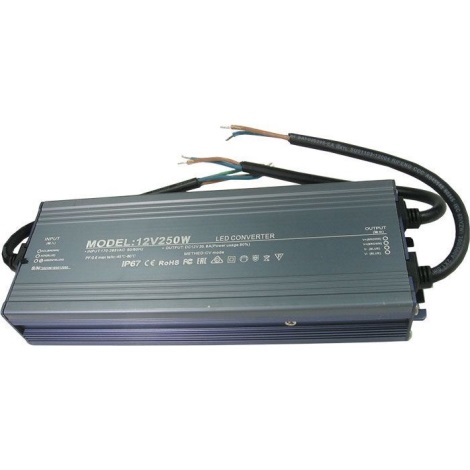 LED Elektronikus transzformátor 250W/12V IP67