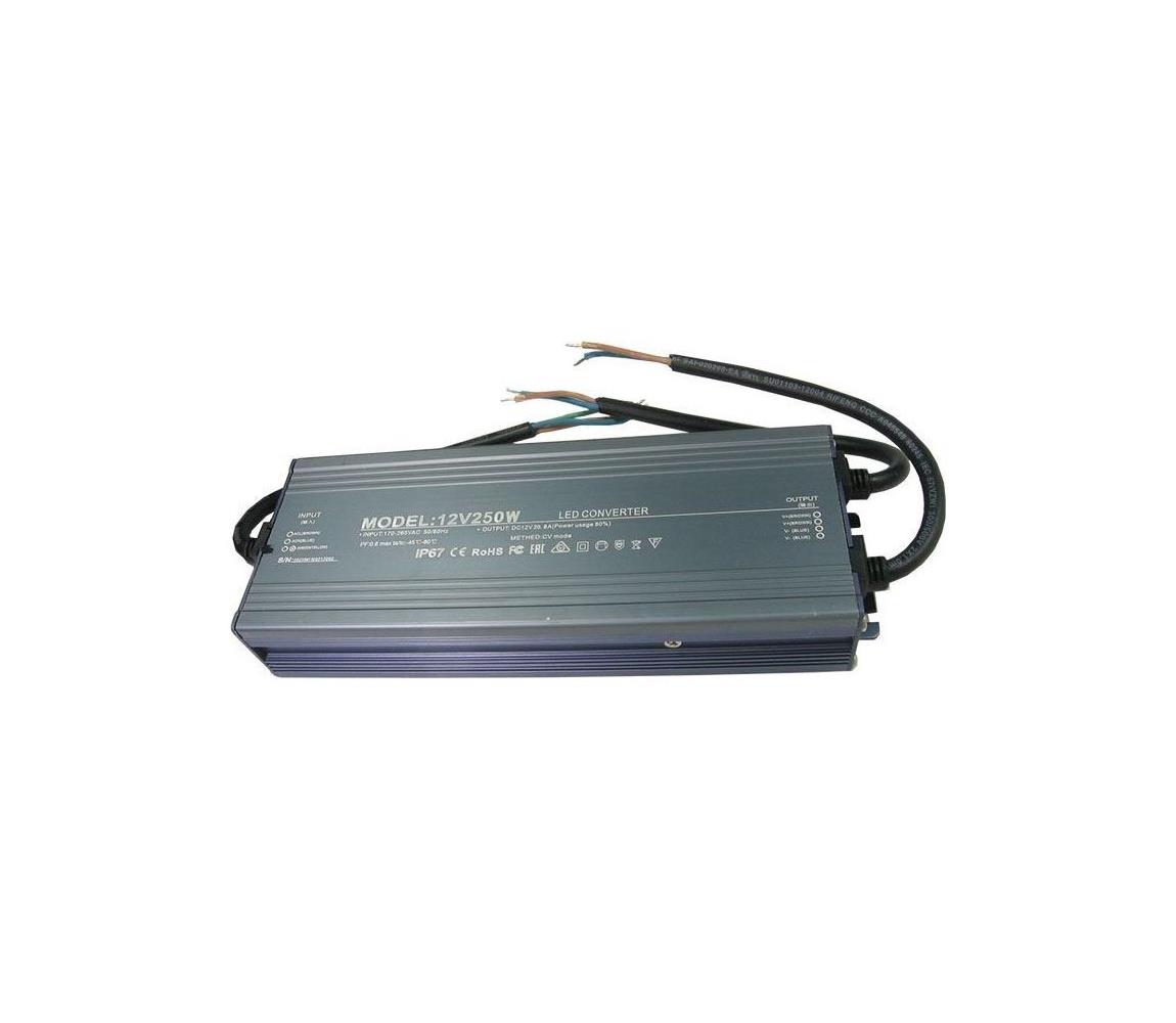 LED Elektronikus transzformátor 250W/24V IP67 G064B