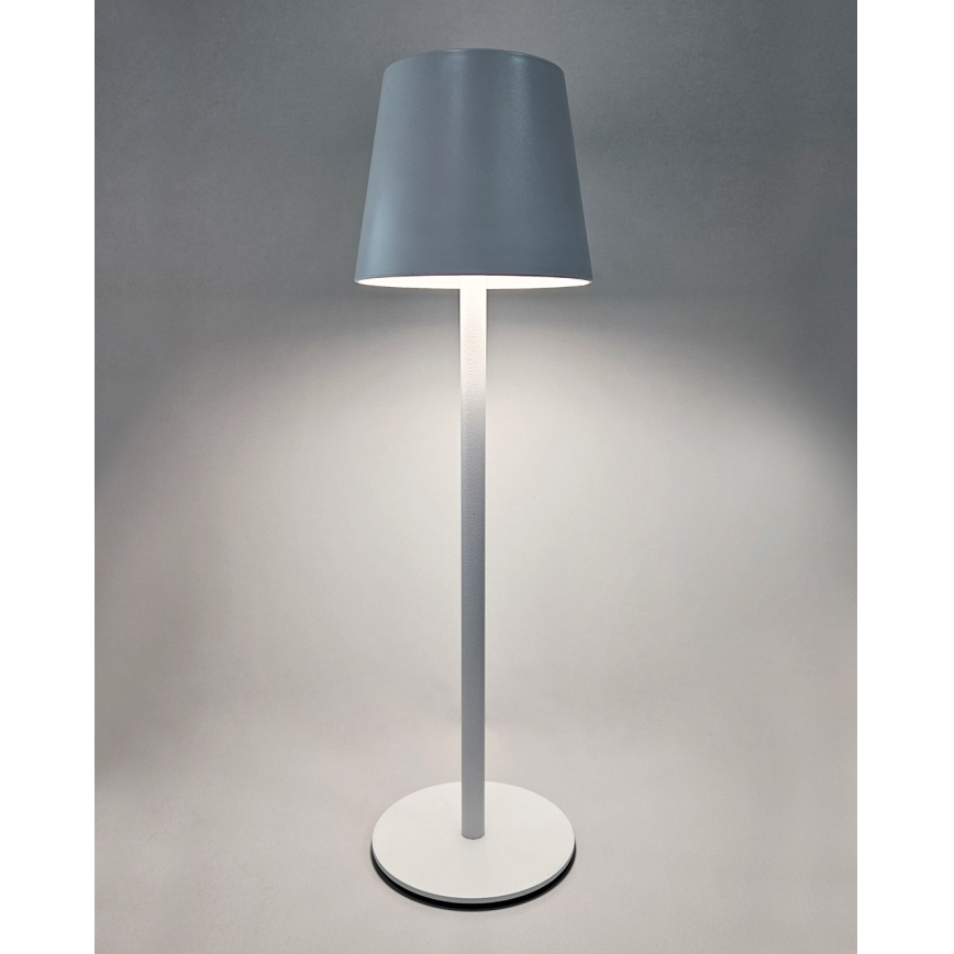 LED érintős asztali lámpa, állítható fényerővel LED/5W/5V USB 1200 mAh fehér