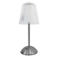 LED érintős, tölthető asztali lámpa ELBA LED/1,6W/800 mAh matt króm/tiszta