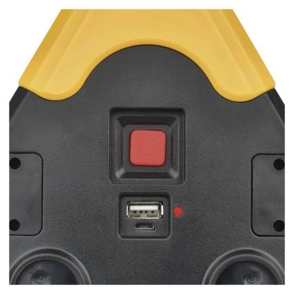 LED-es elakadásjelző háromszög, 5V, 1800 mAh