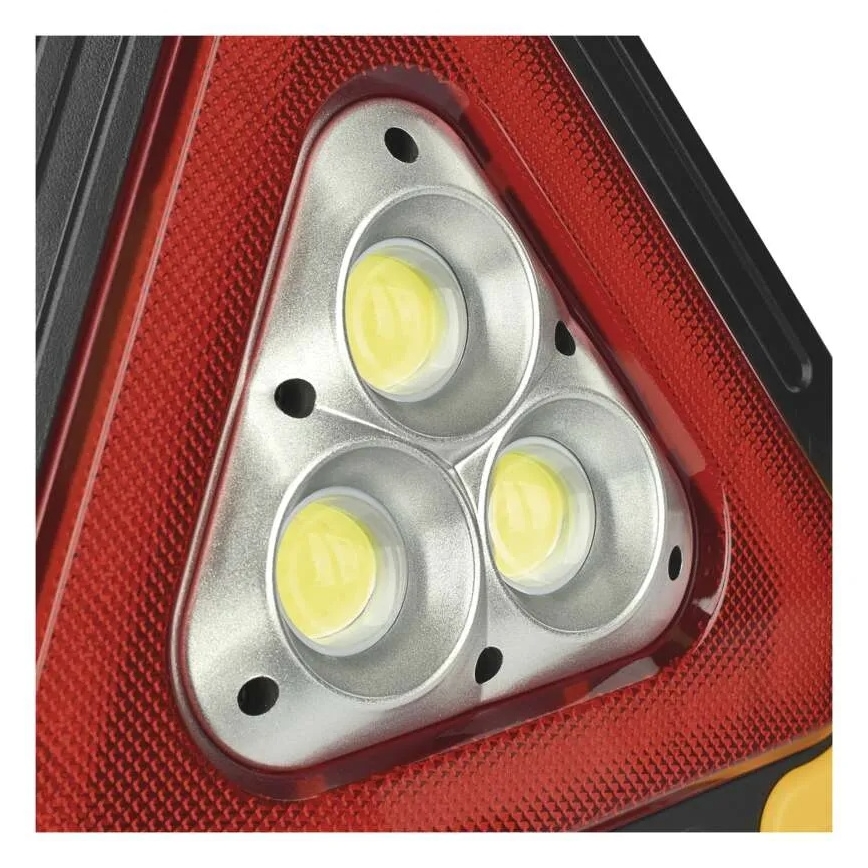 LED-es elakadásjelző háromszög, 5V, 1800 mAh