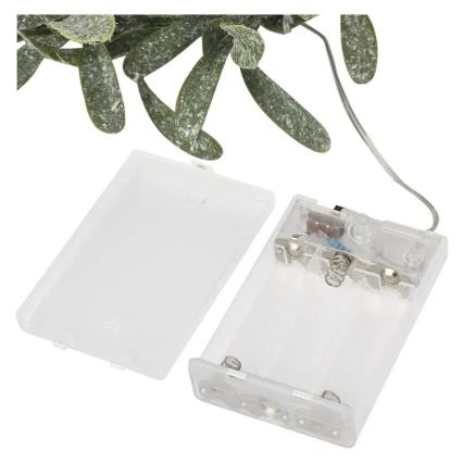 LED-es karácsonyi koszorú 25xLED/3xAA átmérő 35 cm