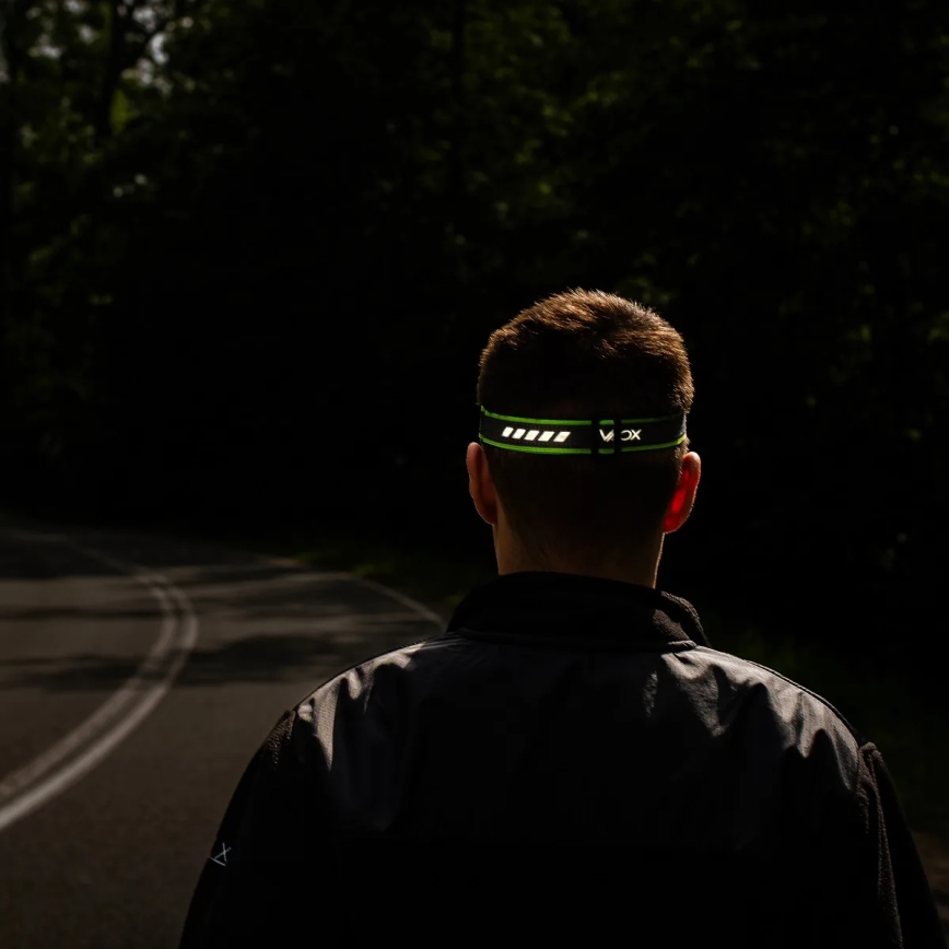 LED, állítható fényerejű, újratölthető fejlámpa érzékelővel és vörös fénnyel LED/6W/5V/3xAAA IP66 500 lm 1200 mAh