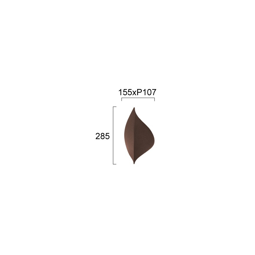 LED fali lámpa AMALFI LED/10W/230V barna