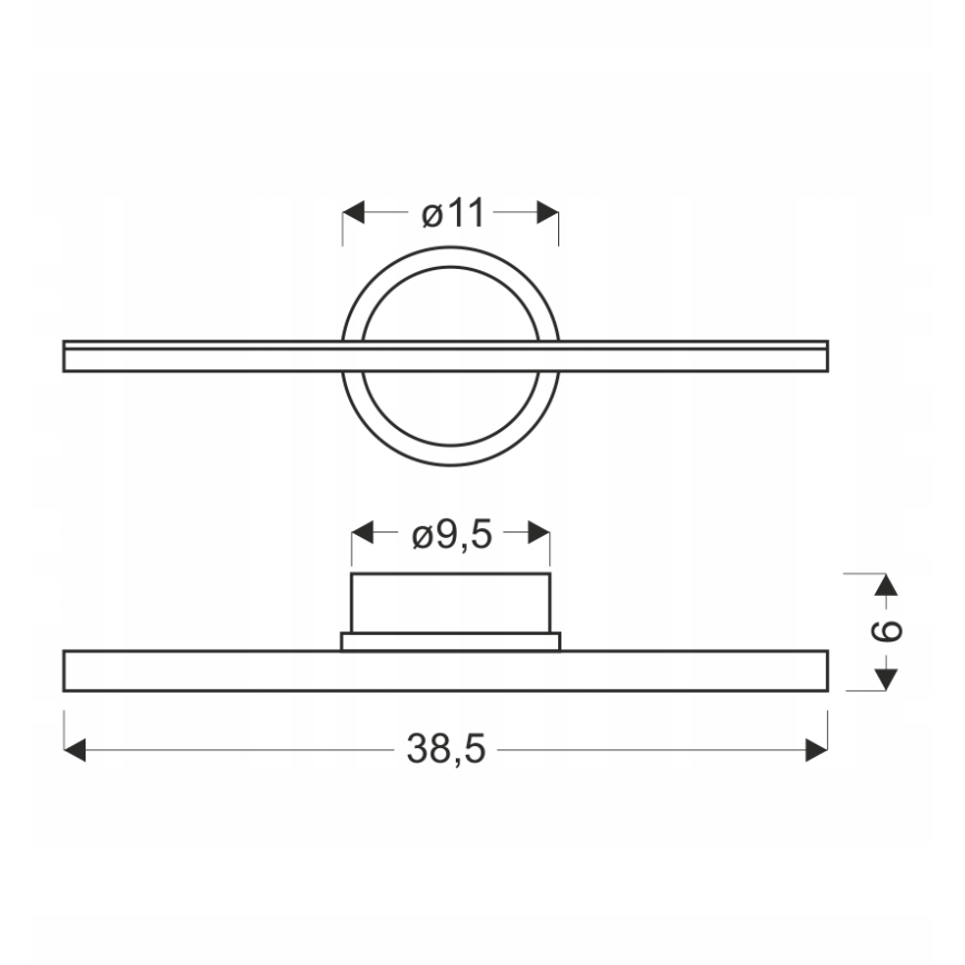 LED fali lámpa BATUTA LED/10W/230V bézs