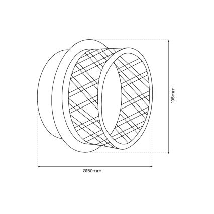 LED Fali lámpa ELEGANCE LED/9W/230V arany