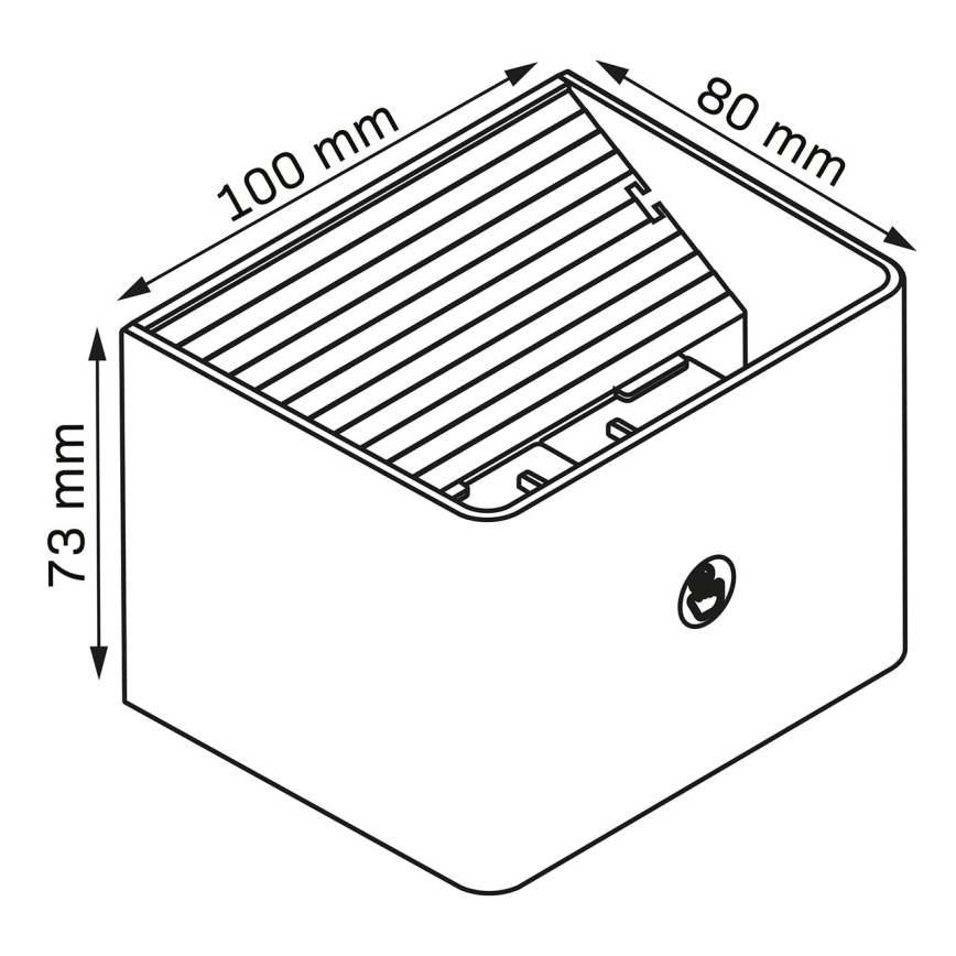 LED Dimmelhető fali érintős lámpa érzékelővel MIRI LED/2,5W/3,7V 3000/4000/6400K 4000 mAh fehér