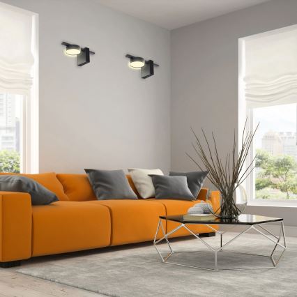 LED Fali lámpa JOY 1xGX53/6W/230V fekete