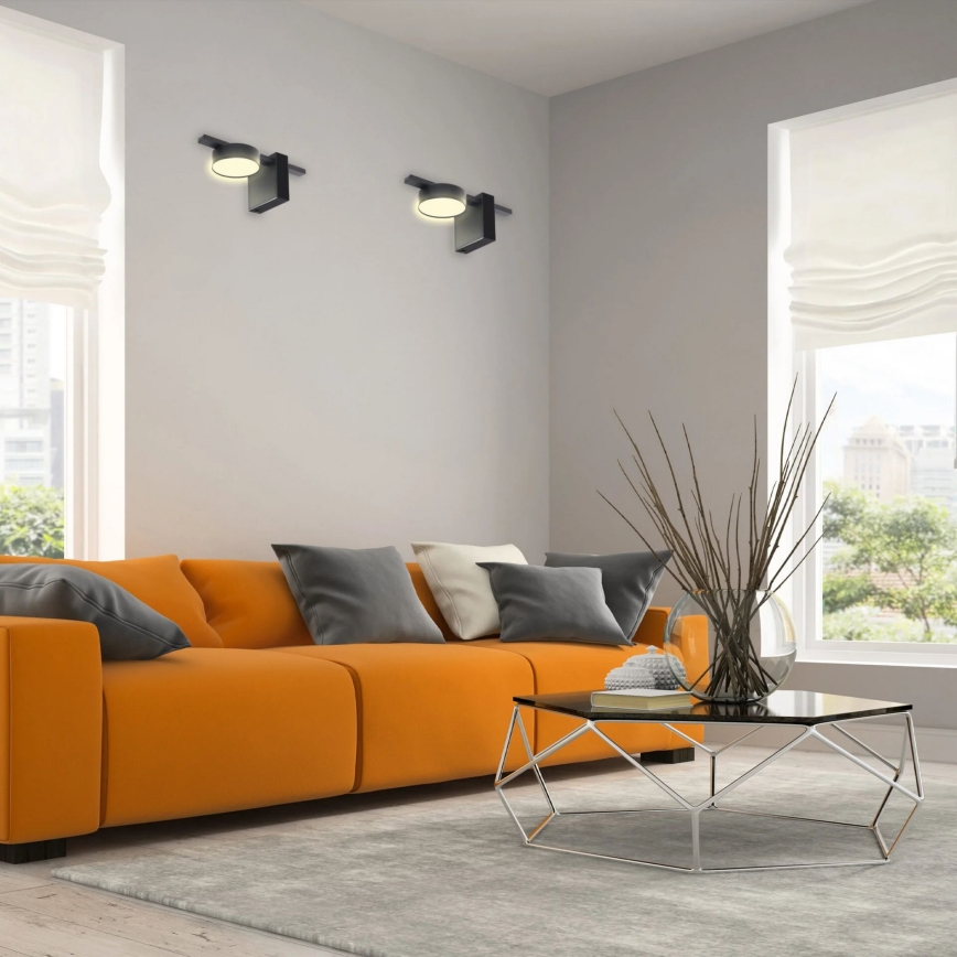 LED Fali lámpa JOY 1xGX53/6W/230V fekete