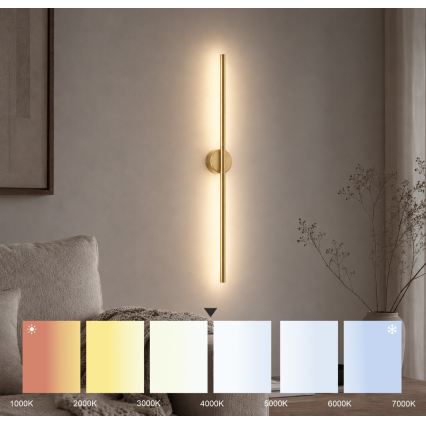 LED fali lámpa LANA LED/7W/230V 4000K arany