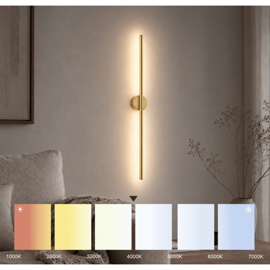 LED fali lámpa LANA LED/7W/230V 4000K arany