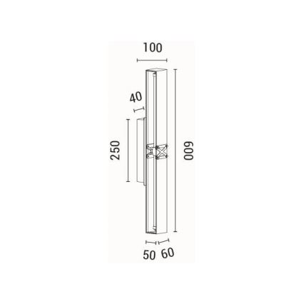 LED Fali lámpa LED/13W/230V 3000K