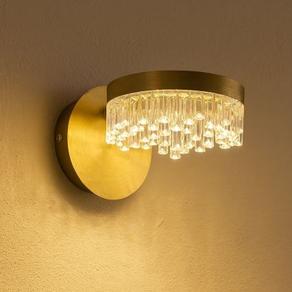 LED fali lámpa LED/4W/230V aranyszínű