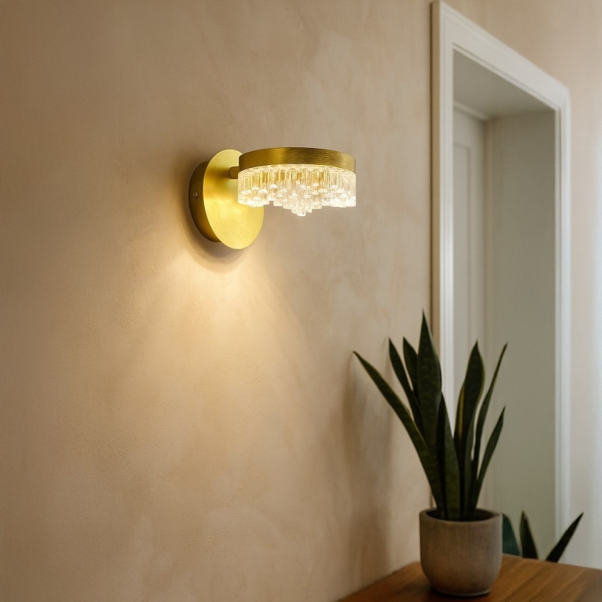 LED fali lámpa LED/4W/230V aranyszínű