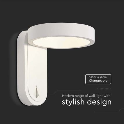 LED Fali lámpa LED/5W/230V 3000K/4000K fehér