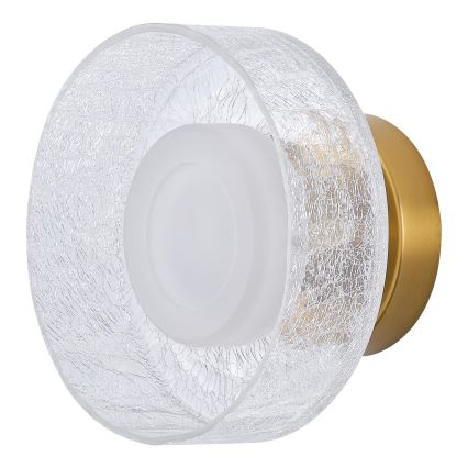 LED Fali lámpa LED/8W/230V 3000K arany/átlátszó