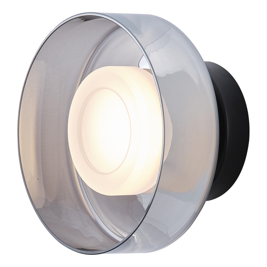 LED Fali lámpa LED/8W/230V 3000K fekete/füstös
