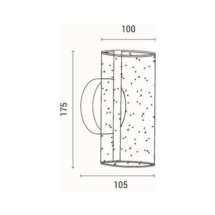 LED Fali lámpa LED/8W/230V 3000K