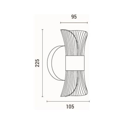 LED Fali lámpa LED/8W/230V 3000K