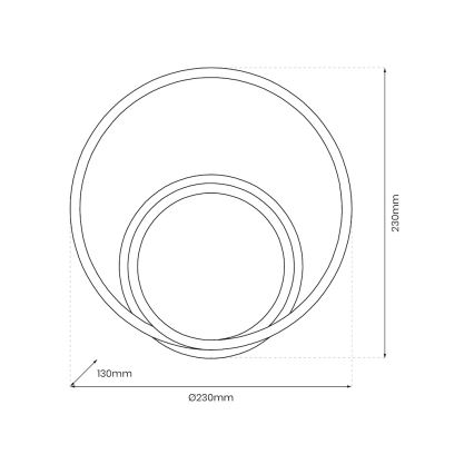 LED Fali lámpa LUCERO LED/13W/230V fényezett króm