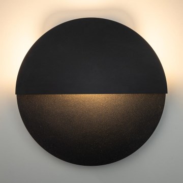 LED fali lámpa LUNA LED/7W/230V átm. 36 cm fekete
