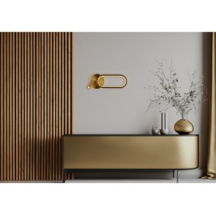 LED Fali lámpa MONET LED/13W/230V + LED/2W 3000/4000/6000K arany