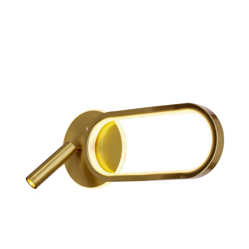 LED Fali lámpa MONET LED/13W/230V + LED/2W 3000/4000/6000K arany