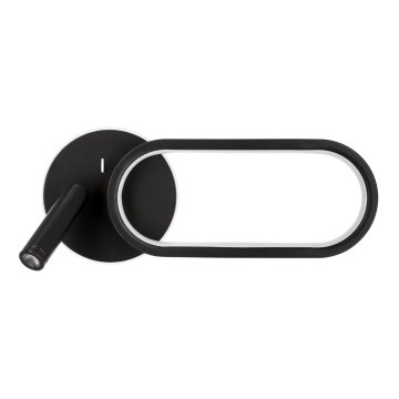 LED Fali lámpa MONET LED/13W/230V + LED/2W 3000/4000/6000K fekete