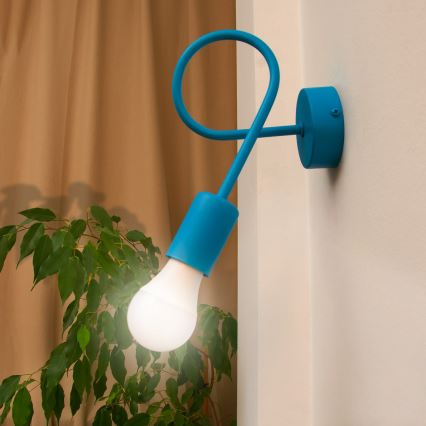 LED fali lámpa OXFORD 1xE27/15W/230V kék