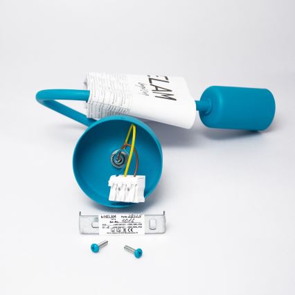 LED fali lámpa OXFORD 1xE27/15W/230V kék