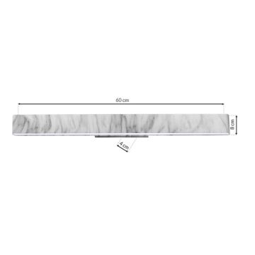 LED Fali lámpa PIERCE LED/24W/230V 60 cm fehér/szürke