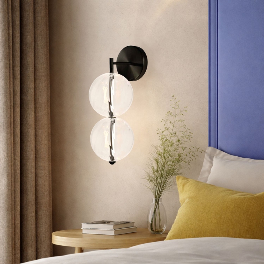 LED fali lámpa PLAYA LED/10W/230V fekete