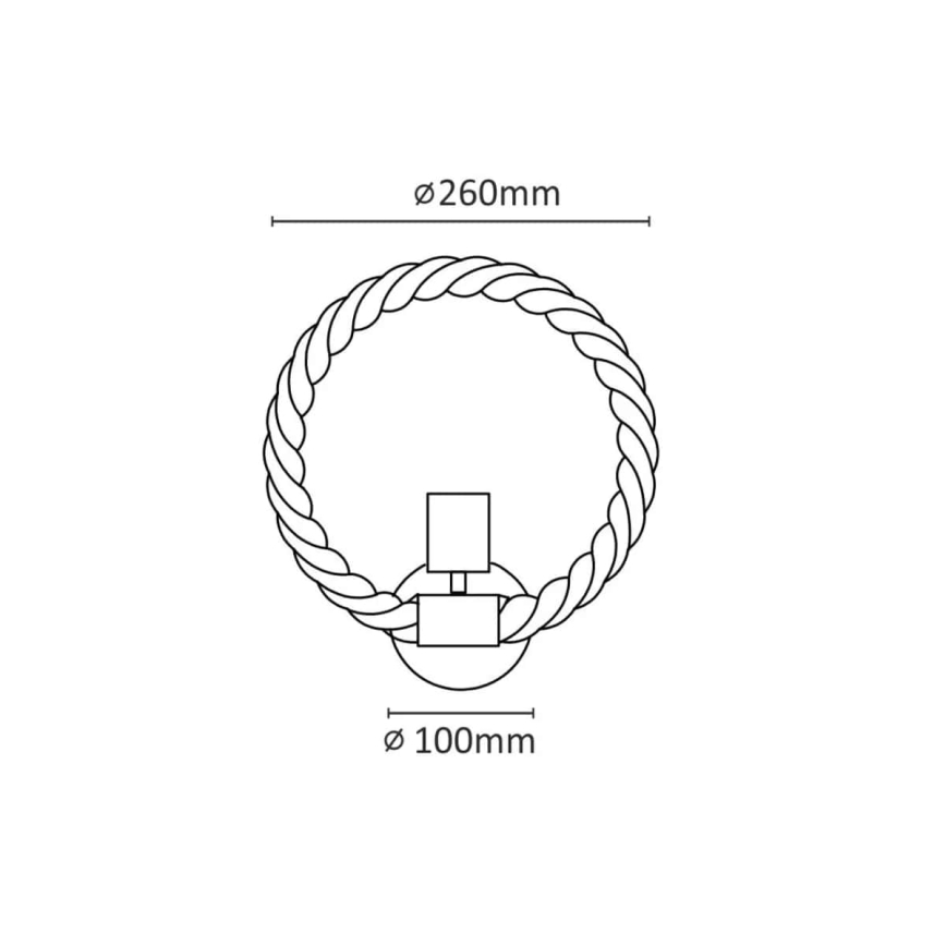 LED Fali lámpa ROPE ARTHUR 1xE27/10W/230V