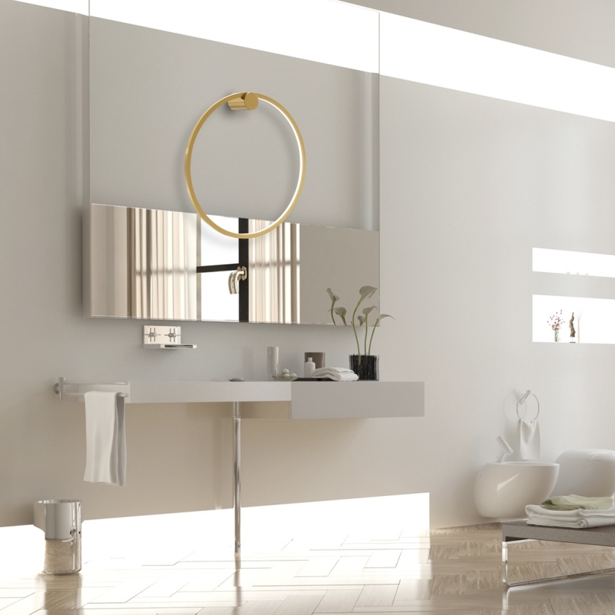 LED Fali lámpa SATURNO LED/25W/230V átmérő 50 cm IP44 arany