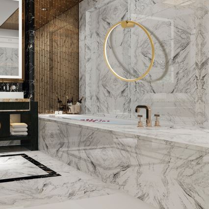 LED Fali lámpa SATURNO LED/25W/230V átmérő 50 cm IP44 arany