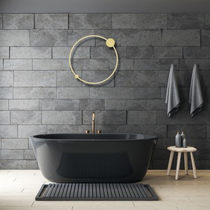 LED Fali lámpa SATURNO LED/46W/230V átm. 80 cm IP44 arany