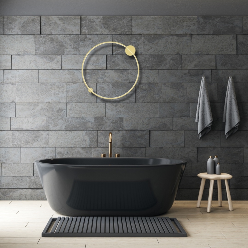 LED Fali lámpa SATURNO LED/46W/230V átm. 80 cm IP44 arany