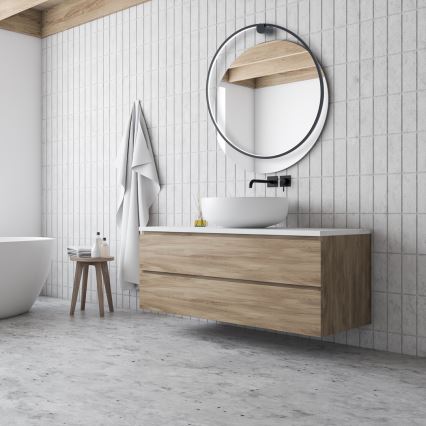 LED Fali lámpa SATURNO LED/46W/230V átmérő 80 cm IP44 antracit