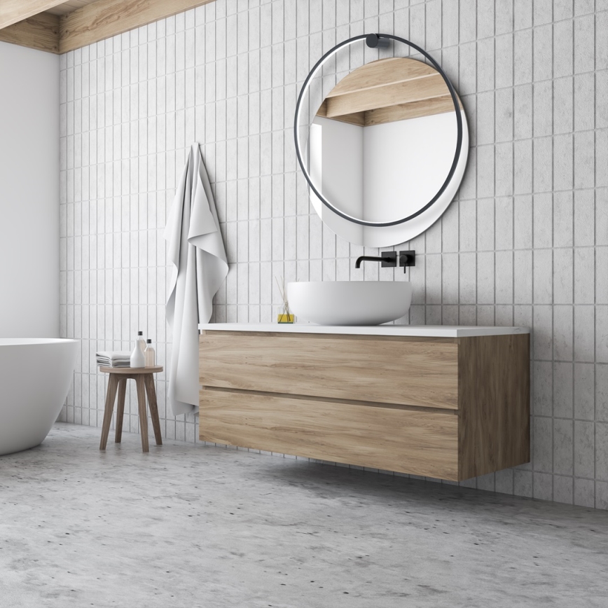 LED Fali lámpa SATURNO LED/46W/230V átmérő 80 cm IP44 antracit