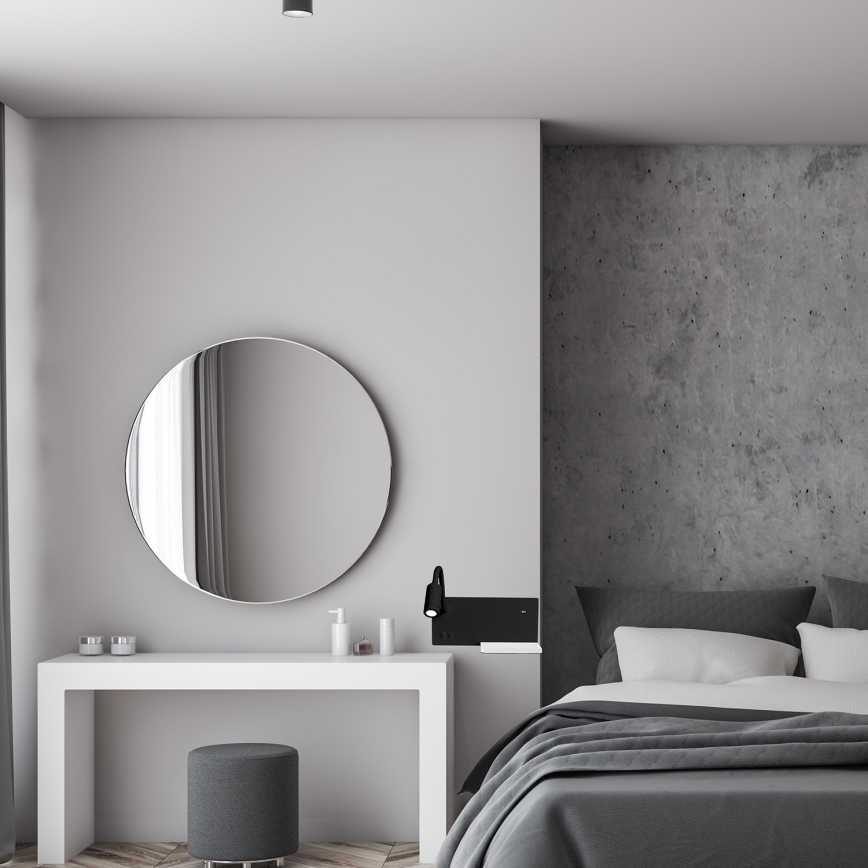 LED fali lámpa SHELF LED/4W+LED/5W+LED/2W/230V fekete