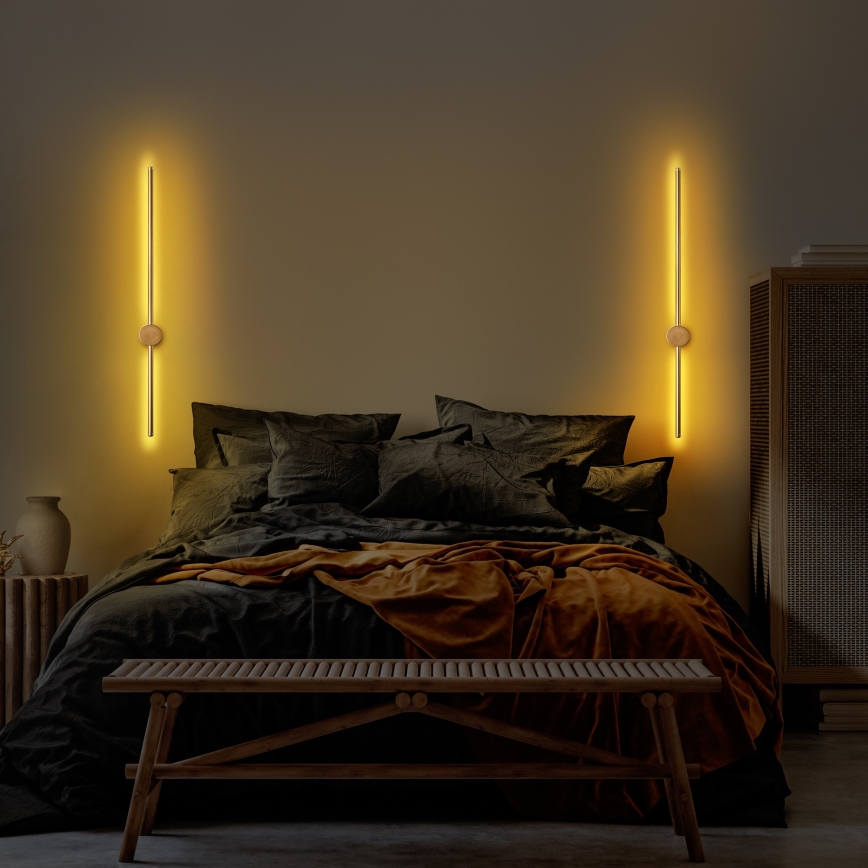 LED fali lámpa SWORD LED/13W/230V 3000K matt arany