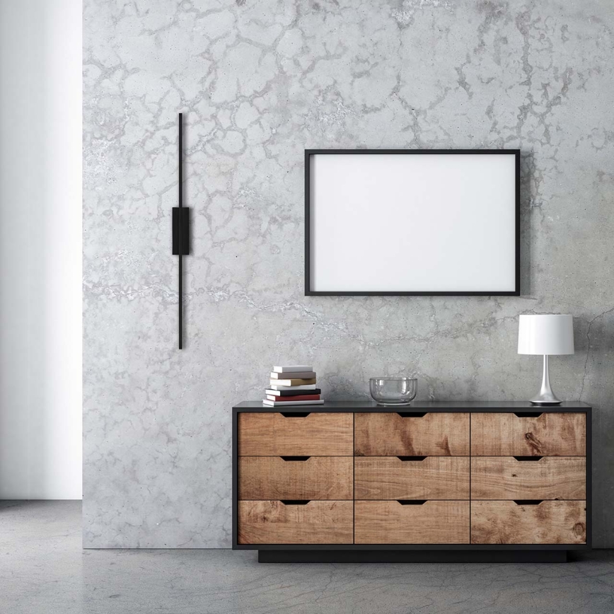 LED fali lámpatest AISHA LED/12W/230V 4000K fekete